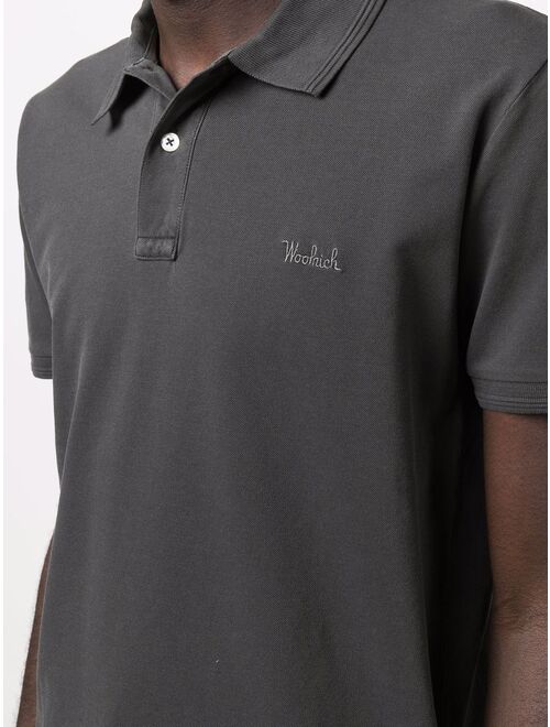 Woolrich embroidered-logo cotton polo shirt