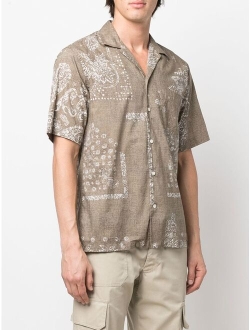 paisley-print cotton shirt