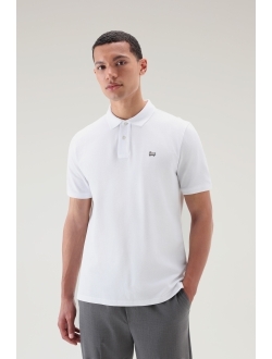 logo-embroidered polo shirt