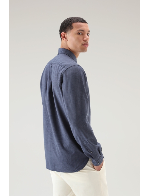 Woolrich fine-check virgin wool shirt