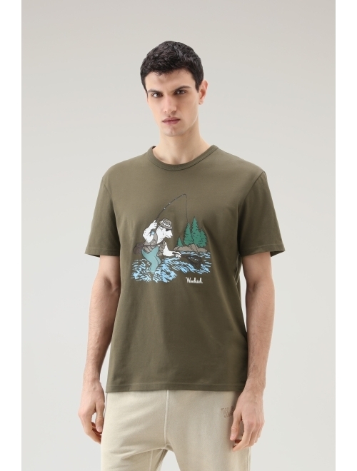 Woolrich graphic-print cotton T-shirt