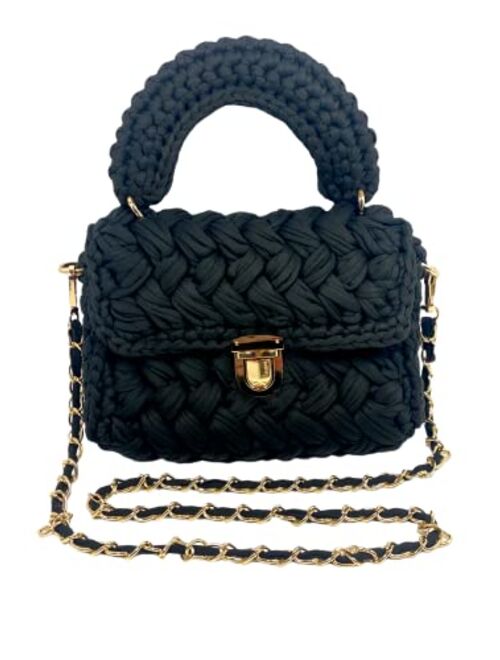 Boujee You Trendy Summer Woven Crossbody Bag for Women- Handmade to wear as Clutch, Top Handle, or Shoulder Strap for an Everyday Purse