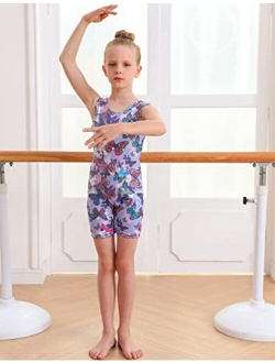 TUONROAD Girls Gymnastics Leotards Toddler Unitard Biketard Clothes Cute Kid Tumbling Dance Outfit 2-10T