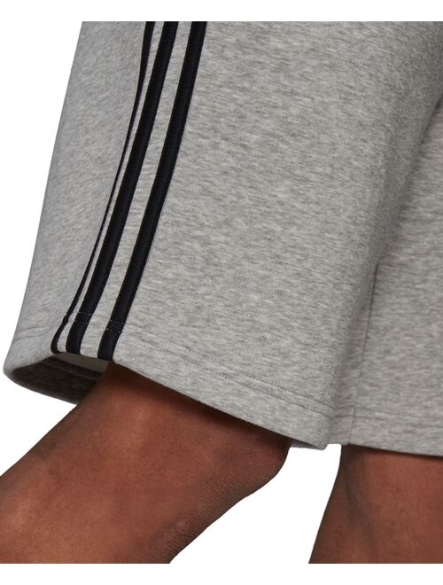 adidas Men's 3-Stripes 10" Fleece Shorts