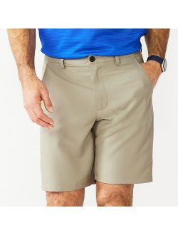 Solid Flat-Front Performance Golf Shorts