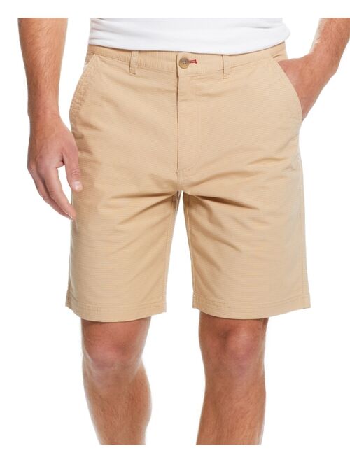 Weatherproof Vintage Men's 9" Inseam Stretch Ribbed Ottoman Flat Front Shorts