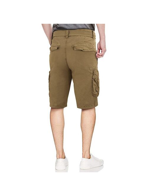 Men's RawX Regular-Fit Belted Cargo Shorts