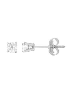 Unbranded 14k White Gold 1/4-ct. T.W. Round-Cut Diamond Solitaire Earrings
