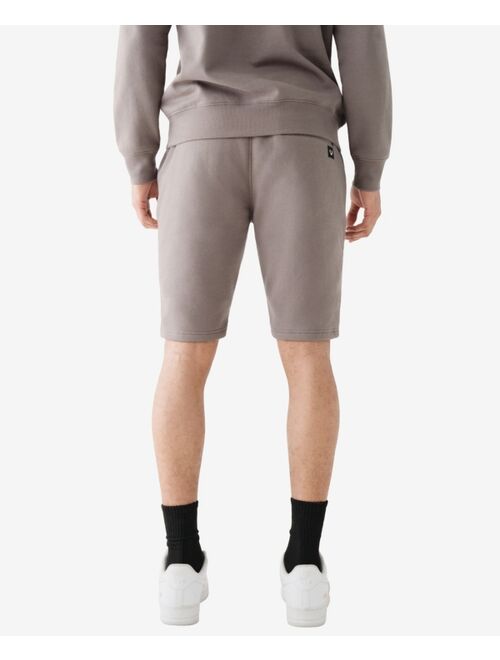 True Religion Men's Raised Embossed Jogger Shorts