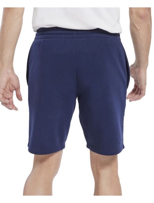 Reebok Men's Identity Slim-Fit Logo-Print Fleece Shorts