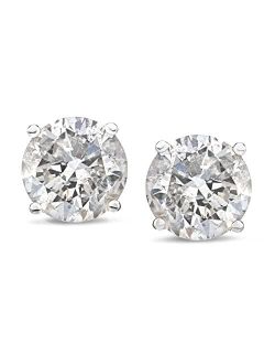 Amazon Collection Certified 14K Diamond Stud Earring (1/4-2 cttw, J-K Color, I1-I2 Clarity