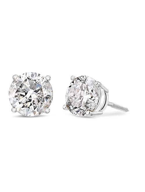 Amazon Collection Certified 14K Diamond Stud Earring (1/4-2 cttw, J-K Color, I1-I2 Clarity