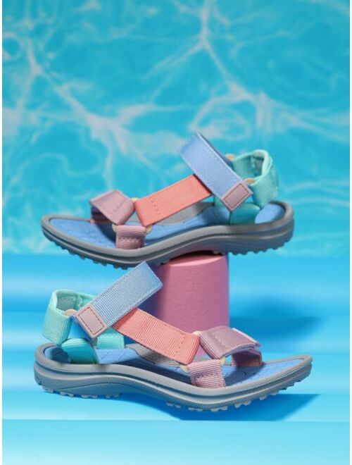 Xiemo Shoes Boys Color Block Hook-and-loop Fastener Sport Sandals