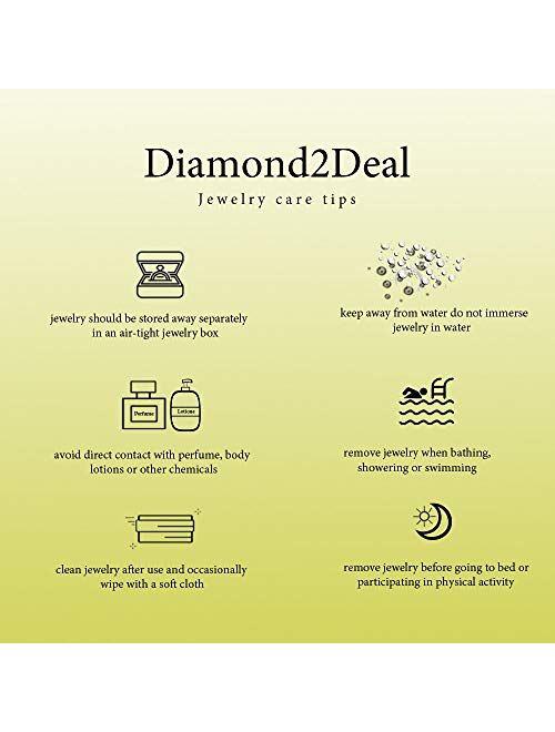 Diamond2deal 14k White Gold 0.34ct Round Cut Lab Grown Diamond Stud Earrings Fine Jewelry Gift for Women