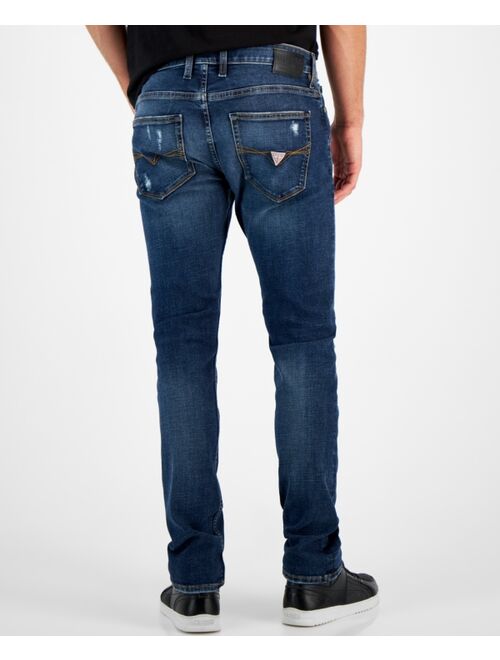 GUESS Men's Slim-Fit Destroyed Jeans