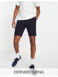 slim smart shorts in navy