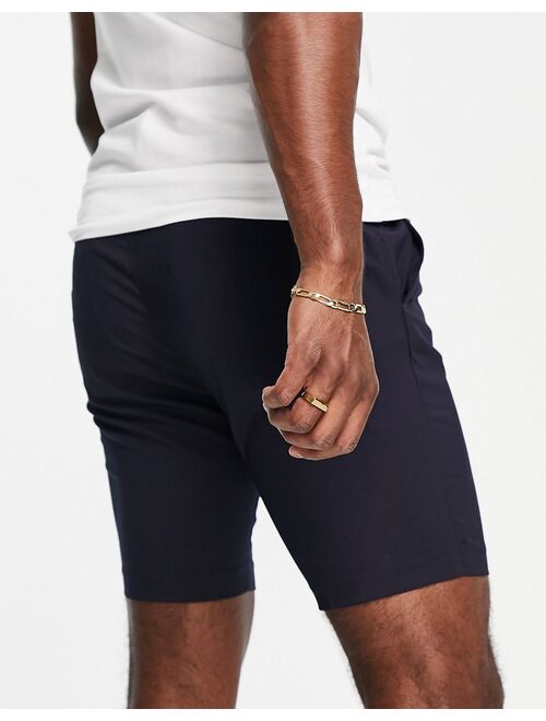 ASOS DESIGN skinny smart shorts in navy