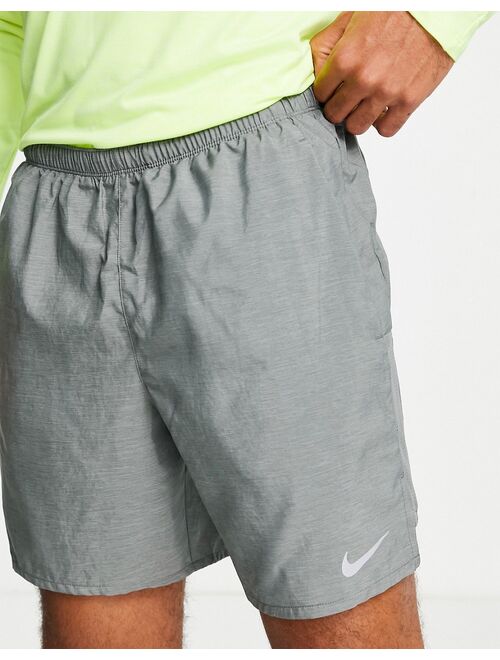 Nike Running Dri-FIT Challenger 7-inch 2-in-1 shorts in gray