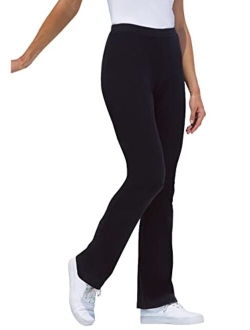 Women's Plus Size Stretch Cotton Bootcut Yoga Pant