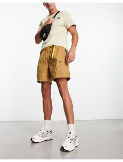 Class V belted shorts in brown