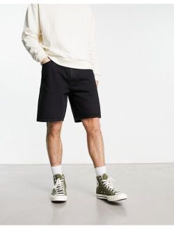 Weekday galaxy loose fit shorts in black