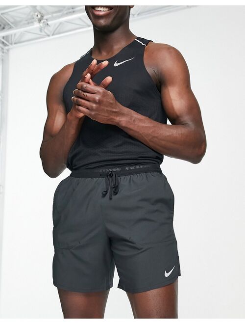 Nike Running Stride Dri-FIT 7-inch shorts in black