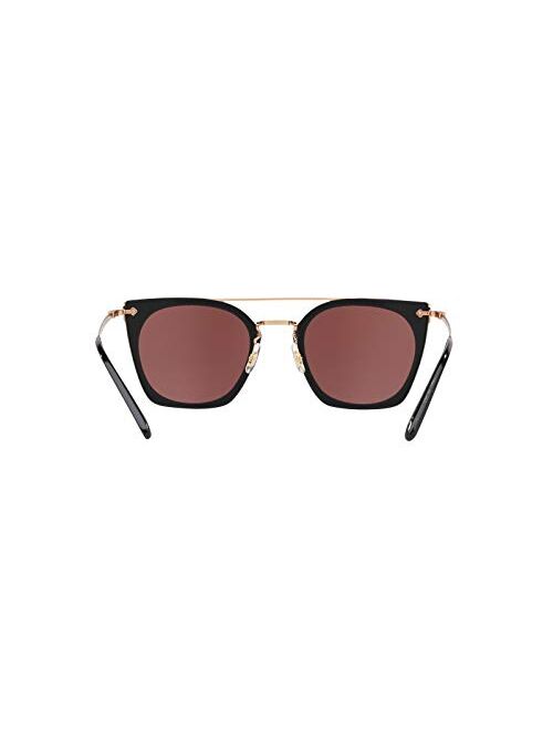 Oliver Peoples OV5370S - 1005E4 Sunglasses BLACK w/ BRUGUNDY GOLD MIRROR Lens 50mm