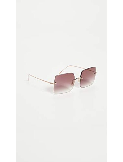 Oliver Peoples Eyewear Women's Oishe Sunglasses, Rose Gold Magenta, One Size