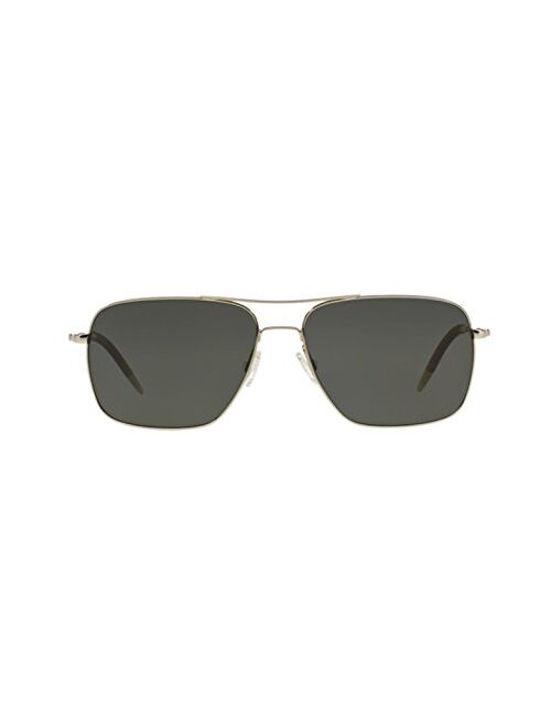 Oliver Peoples New 0OV 1150 S CLIFTON 5036P2 SILVER Polarized Sunglasses