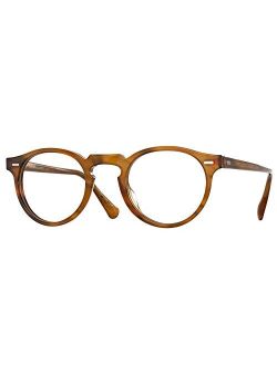5186 Men's Gregory Peck Raintree Oval 45mm Eyeglasses, 45/23/150
