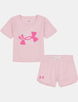 Girls' Toddler UA Jersey Shorts Set