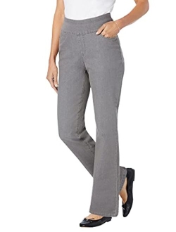 Women's Plus Size Flex-Fit Pull-On Bootcut Jean
