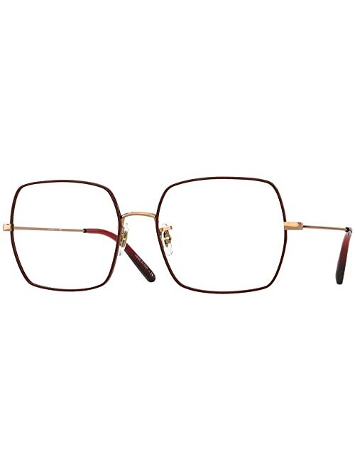 Oliver Peoples 0OV1279 Justyna 5037 Rose Gold/Burgundy Women's Eyeglasses