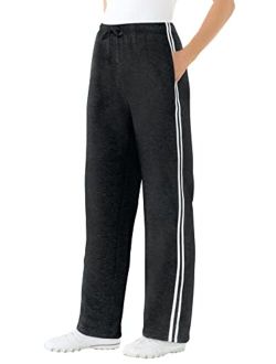 Women's Plus Size Better Fleece Side Stripe Sweatpant