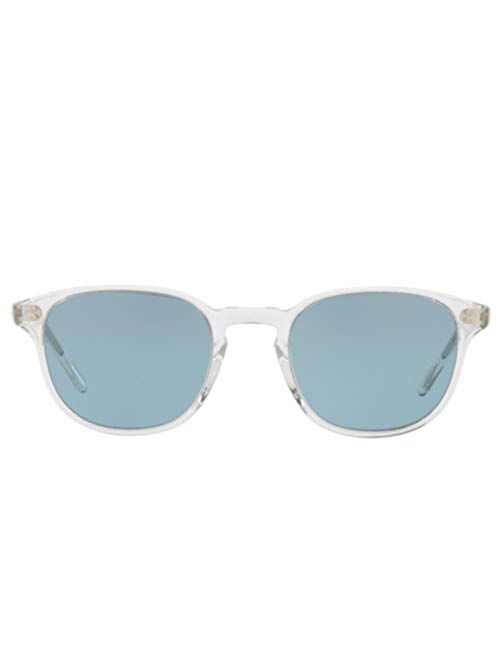 Oliver Peoples OV5219S Fairmont Sunglasses 1101/56 Translucent / Cobalto Blue 49