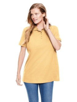 Women's Plus Size Perfect Short-Sleeve Polo Shirt