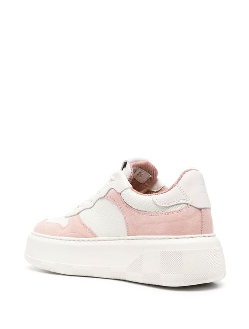 Woolrich two-tone leather sneakers