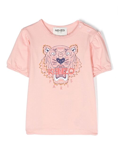 Kenzo Kids Tiger Head-motif cotton T-Shirt