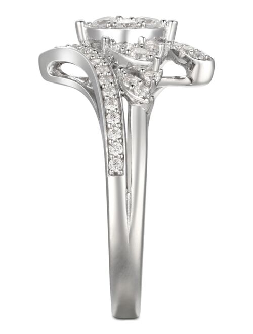 Macy's Cubic Zirconia Statement Ring in Sterling Silver