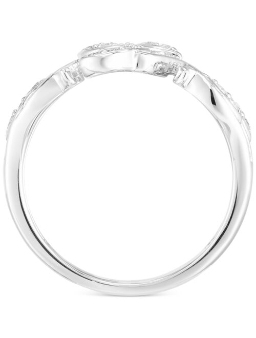 Macy's Diamond Vine-Inspired Ring (1/5 ct. t.w.) in Sterling Silver.