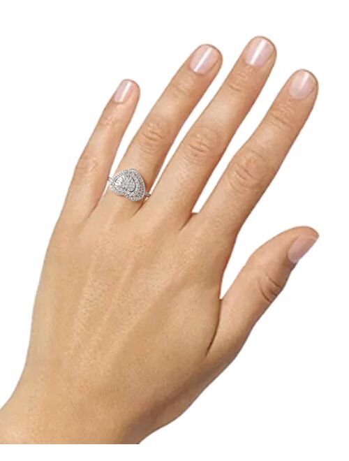 Macy's Diamond Heart Cluster Ring (1/2 ct. t.w.) in 14k White, Yellow or Rose Gold