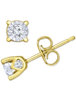 TRUMIRACLE Diamond Stud Earrings (3/8 ct. t.w.) in 14k White, Yellow, or Rose Gold