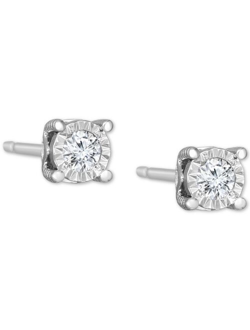 TRUMIRACLE Diamond Stud Earrings (3/8 ct. t.w.) in 14k White, Yellow, or Rose Gold