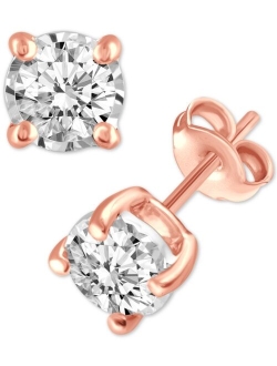 MACY'S Diamond Stud Earrings (3/8 ct. t.w.) in 14k Gold