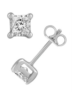 MACY'S Diamond Stud Earrings (3/4 ct. t.w.) in 14K White, Yellow or Rose Gold