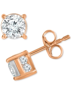 TRUMIRACLE Diamond Stud Earrings (1 ct. t.w.) in 14k White, Yellow or Rose Gold