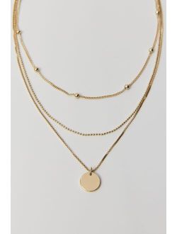 Delicate Disc Layering Necklace