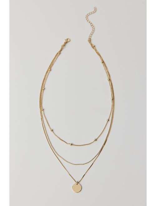 Urban Outfitters Delicate Disc Layering Necklace