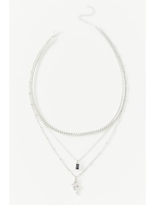 Urban Outfitters Snake Charm Layering Necklace