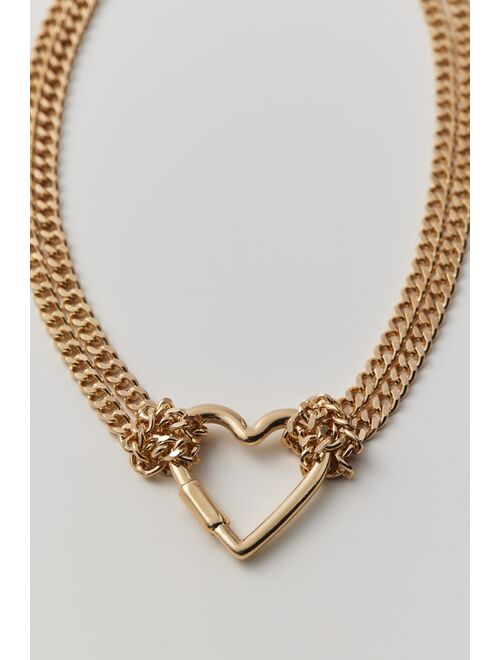 Urban Outfitters Statement Heart Choker Necklace